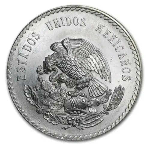 Mexico Silver 5 Pesos Cuauhtemoc (Random Year) (2)