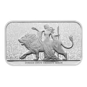 New Design 1 oz Una and the Lion .9999 Silver BU Bar