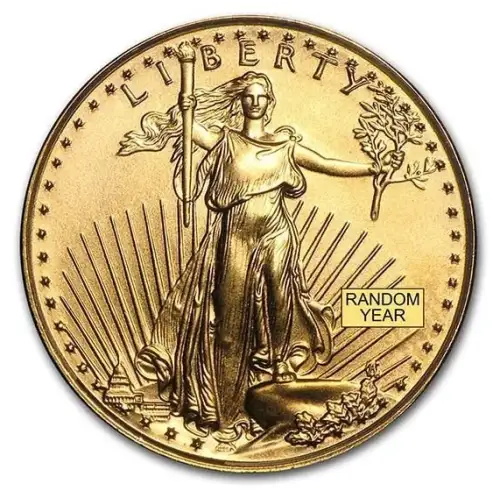 (Random Year) - 1/10oz American Gold Eagle Bu Coin