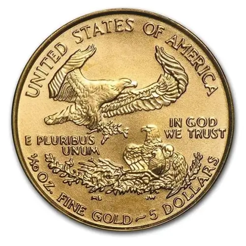 (Random Year) - 1/10oz American Gold Eagle Bu Coin (2)