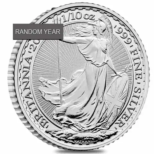 (Random Year) 1/10oz Great Britain Britannia .999 Silver