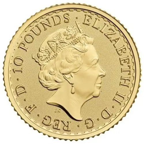 (Random Year) 1/10oz Royal Mint Britannia .9999 Gold Coin (2)