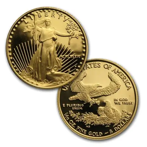 (Random Year) 1/10oz US Mint American Gold Eagle Coin Proof