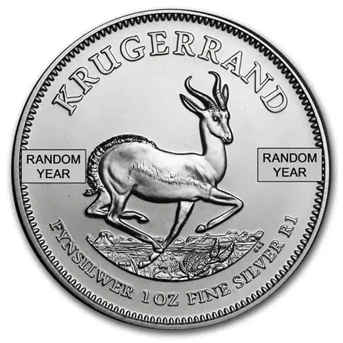 (Random Year) 1oz South Africa Krugerrand .999 Silver Coin