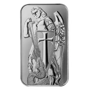 Scottsdale Mint 1 oz Archangel Michael Silver Bar