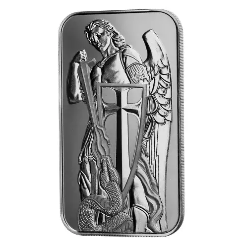 Scottsdale Mint 1 oz Archangel Michael Silver Bar (4)