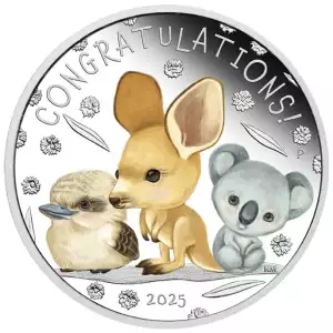 2025 1/2oz Australia Perth Mint Newborn Baby .9999 Silver Coin