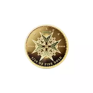 2025 1/10oz Malta Maltese Cross .9999 Gold BU Coin