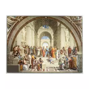 2024 2.5oz Chad The School of Athens by Raffaello Sanzio .999 Silver Coin