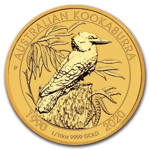 2020 1/10oz Australia Perth Mint .9999 Gold Kookaburra Coin