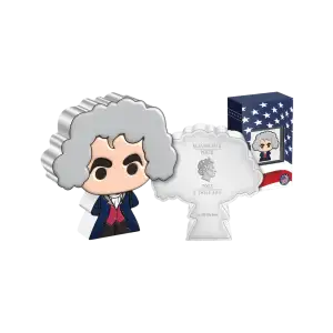 2022 1oz Niue Thomas Jefferson Chibi .999 Silver Coin in OGP