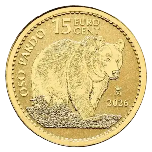 2026 1/10oz Spain Brown Bear .9999 Gold Coin