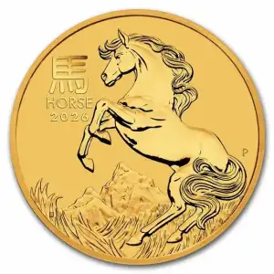 2026 2oz Australia Perth Mint Lunar Series III: Year of the Horse .9999 Gold Coin (2)