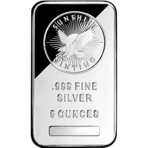 5oz Sunshine Mint .999 Silver Bar