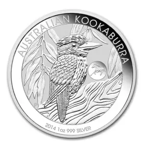 2014 1oz Australia Perth Mint Kookaburra with Horse Privy .999 Silver Coin