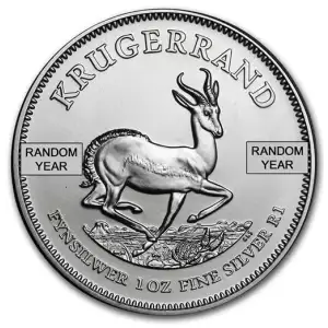 (Random Year) 1oz South Africa Krugerrand .999 Silver Coin