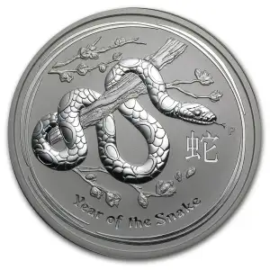 2013 5oz Australian Perth Mint Silver Lunar II: Year of the Snake
