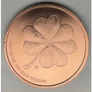 1 oz Lucky Clover .999 Copper Round