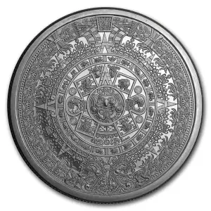 2 oz Aztec Calendar .999 Silver Round (2)