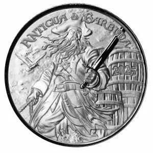 2025 1oz EC8 Antigua & Barbuda Rum Runner Pirate .999 Silver Coin (2)