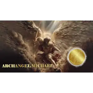 2026 1/1000th oz Liberia Archangel Michael .9999 Gold Coin in Card