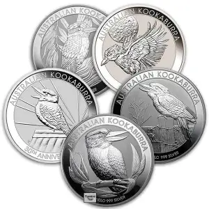 Any Year 1kg Australian Perth Mint Silver Kookaburra