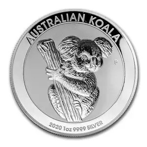 2020 1oz Australia Perth Mint KOALA HR Proof .999 Silver Incused Coin