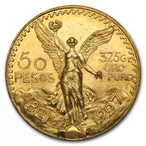 1927 Mexico Gold 50 Pesos (Circulated) [DUPLICATE for #546479] (2)