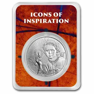 2023 Niue 1oz Icons of Inspiration: Marie Curie BU .999 Silver in Assay (2)