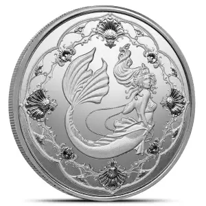 2022 1oz Samoa Mermaid Princess of the Seas .999 Silver Coin