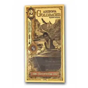 2 Arizona GoldBack Note 1/500th oz .999 Gold (2)
