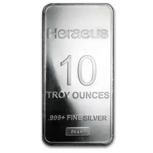 10oz Heraeus .999 Silver Bar