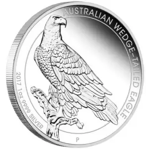 2017 1oz Australia Perth Mint .9999 Silver Wedge-Tailed Eagle Coin