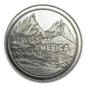 1 oz Swiss of America Vintage .999 Silver Round