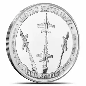 1 oz United States Navy Blue Angels BU .999 Silver Round