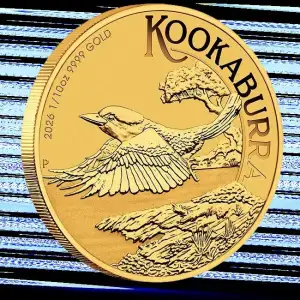 2026 1/10 oz Australia Perth Mint Kookaburra .9999 Gold Coin