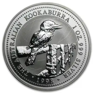 1998 1oz Australian Perth Mint Silver Kookaburra