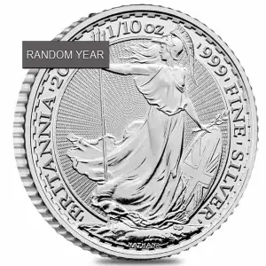 (Random Year) 1/10oz Great Britain Britannia .999 Silver