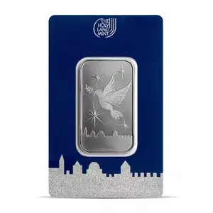 1/2oz Holy Land Mint Dove of Peace .999 Silver Bar in Assay