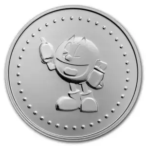 1oz Pac-Man Game Token Silver Round 