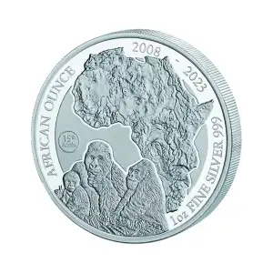 2023 1oz Rwanda .999 Silver Proof Mountain Gorilla Coin (2)