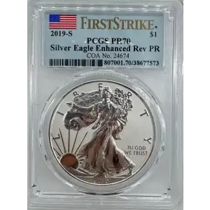 2019-S Silver Eagle Enhanced Reverse Proof PCGS PR70 FDOI (2)