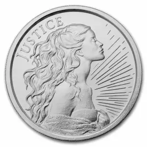 2026 1 oz GSM Silver Shield Justice .999 Silver BU Round