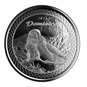 2021 1oz EC8 Dominica Sisserou Parrot .999 Silver Bu Coin