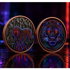 5 oz TigerPunk High Relief Colorized .999 Copper Round