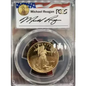 1996-W $25 Gold Eagle Michael Reagan, DCAM (2)