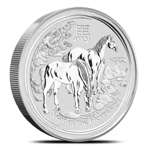 2014 5oz Australian Perth Mint Silver Lunar II: Year of the Horse