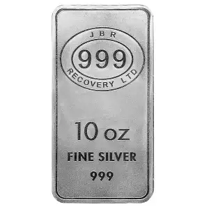 10oz JBR .999 Silver Bar