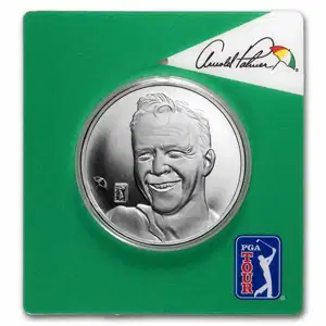 2022 2.5 oz PAMP Solomon Islands Arnold Palmer Proof .999 Silver Coin in Assay