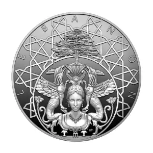 2025 2oz Niue Grand Lebanon 100th Anniversary UHR Proof .9999 Silver Coin